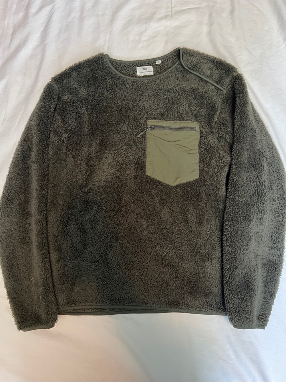 Engineered Garments Uniqlo Green Fleece Pullover